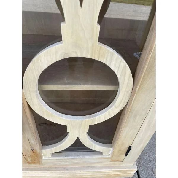 Natural Wood Glass Door Sideboard - Image 6