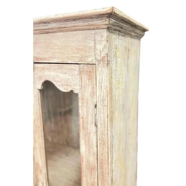 Old Farmhouse Reclaimed Storage Cabinet White Wash - Image 6