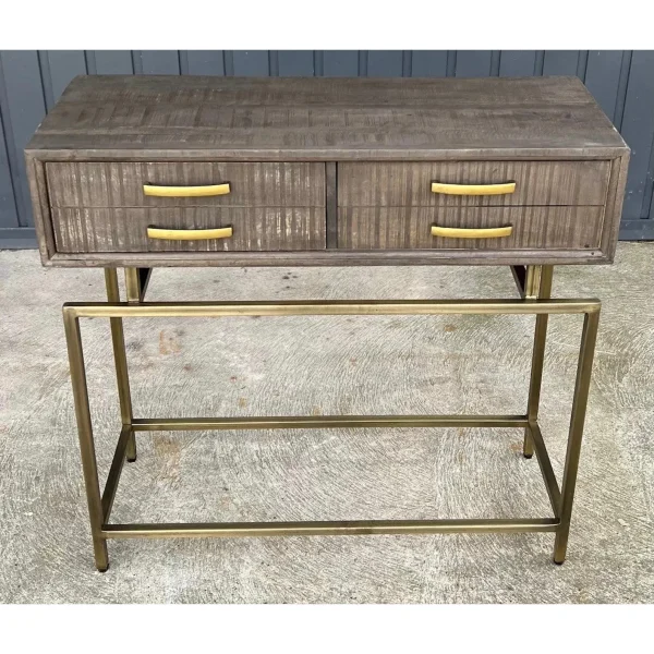 Mid-Century Modern Style Reclaimed Wood Console - Image 6
