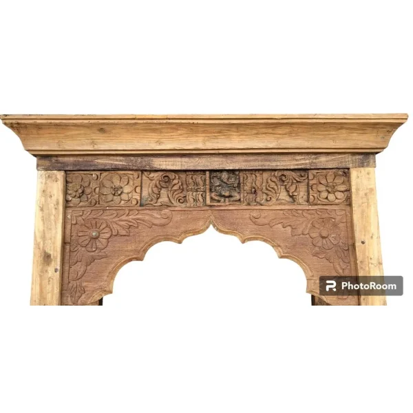 Carved Wood Elephant Bar Cabinet - Image 6