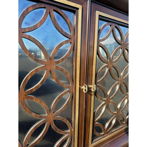 Maitland Smith Gilded Mirrored Cabinet - Image 6