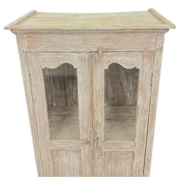Old Farmhouse Reclaimed Storage Cabinet White Wash - Image 8