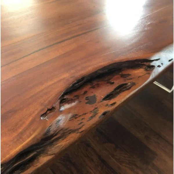 Coastal Solid Wood Round Retail Display Pedestal Dining Table Driftwood Finish Seats 6 - Image 8
