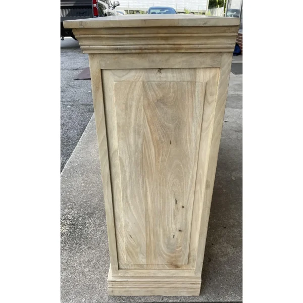 Natural Wood Glass Door Sideboard - Image 8