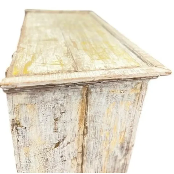 Old Farmhouse Reclaimed Storage Cabinet White Wash - Image 9