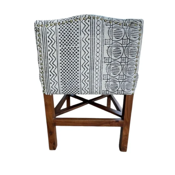 Aztec Upholstered Dining Bench With Cushion - Image 4