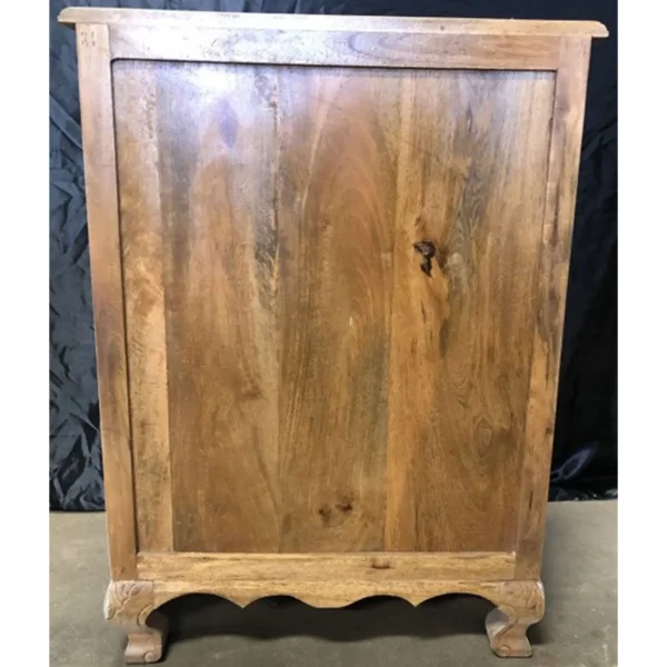Coastal Boho 3-Drawer Carved Nightstand - Image 2