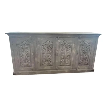 Contemporary Carved 4-Door Sideboard