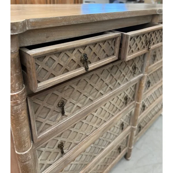 Country Farmhouse XL 12-Drawer Dresser - Image 3
