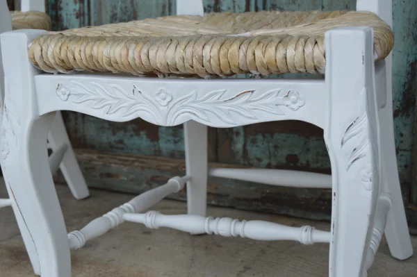 Set of 4 White French Accent Side Chair - Image 5