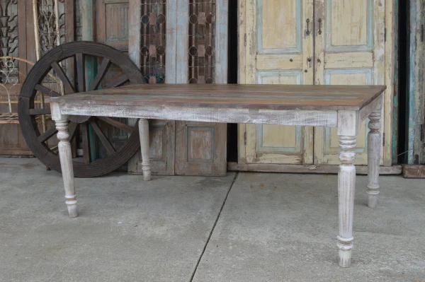Rustic Farmhouse Dining Table - Image 3