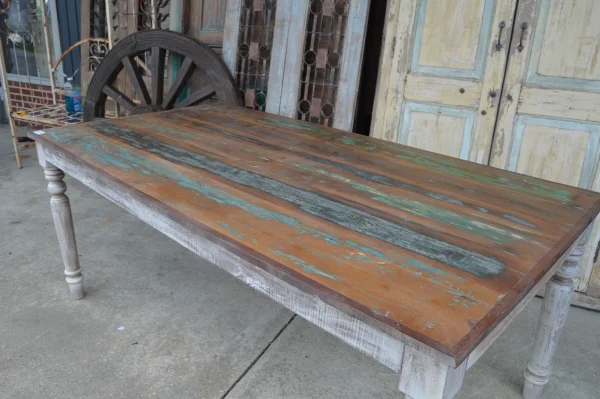 Rustic Farmhouse Dining Table - Image 7