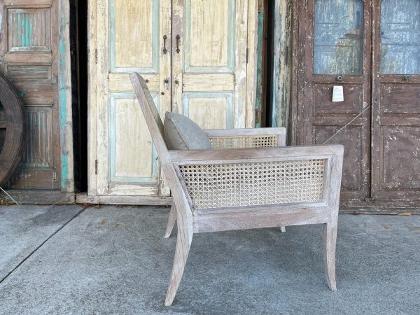 Pair of Coastal Boho Wicker Rattan Armchairs - Image 5