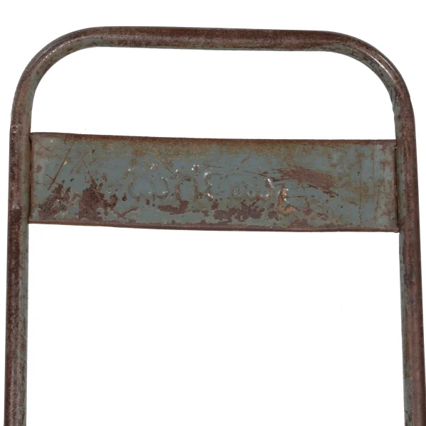 Set of 4 Rustic Folding Metal Dining Chair - Image 6