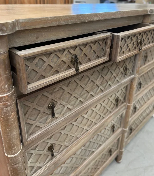 Country Farmhouse XL 12-Drawer Dresser - Image 6