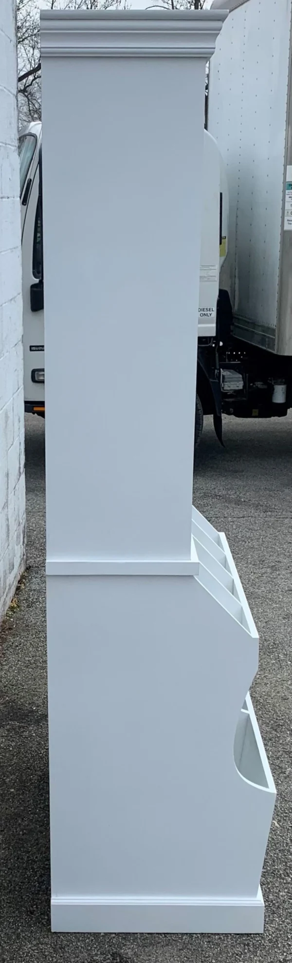 Mini General Store Tall White Kitchen Cupboard Hutch - Image 6