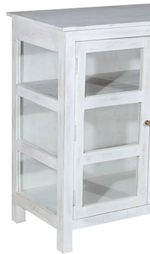 Shabby Chic White Retail Store Display Cabinet - Image 6