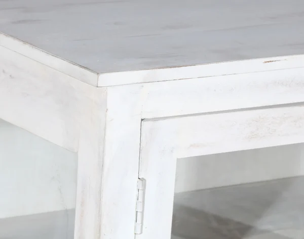 Shabby Chic White Retail Store Display Cabinet - Image 7