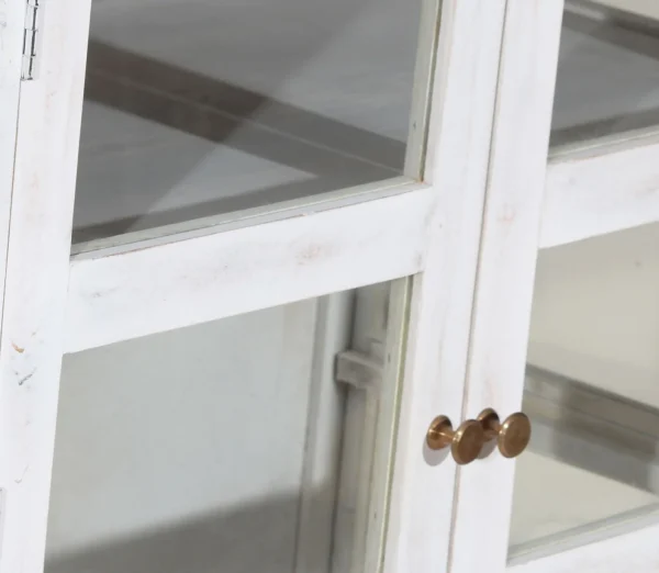 Shabby Chic White Retail Store Display Cabinet - Image 5