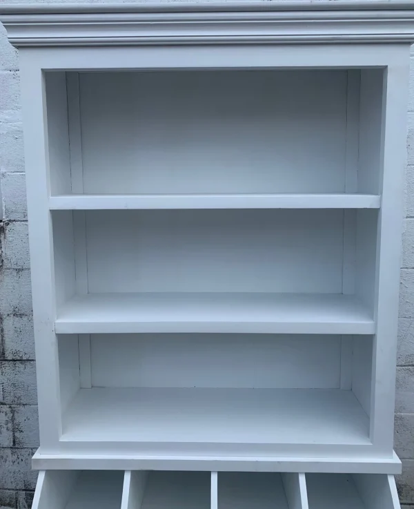 Mini General Store Tall White Kitchen Cupboard Hutch - Image 4