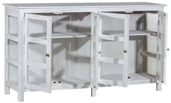 Shabby Chic White Retail Store Display Cabinet - Image 3