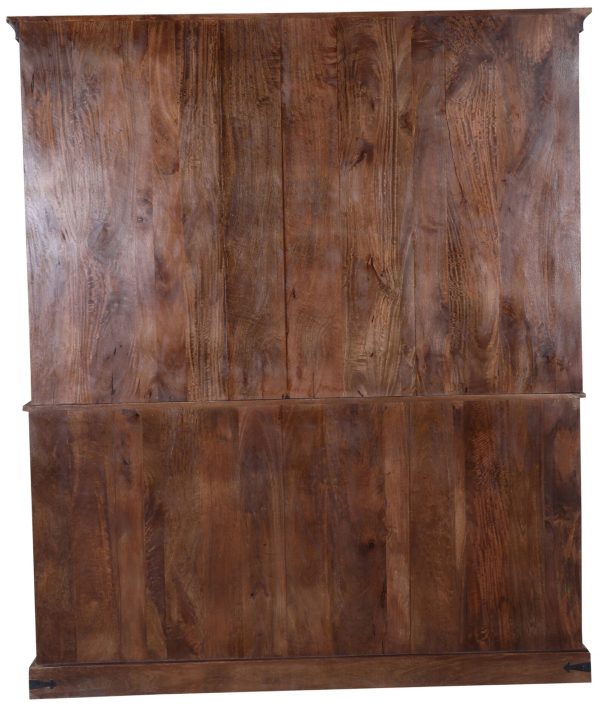Vintage Store Style Solid Wood Open Shelf Kitchen Hutch - Image 5