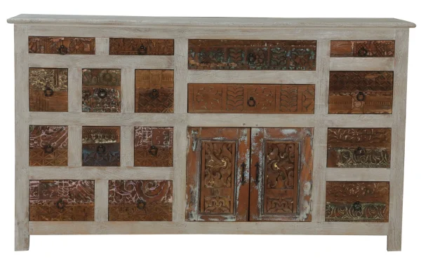 Coastal Boho 6' Mango Wood Buffet Sideboard - Image 3