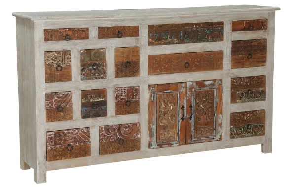 Coastal Boho 6' Mango Wood Buffet Sideboard - Image 2