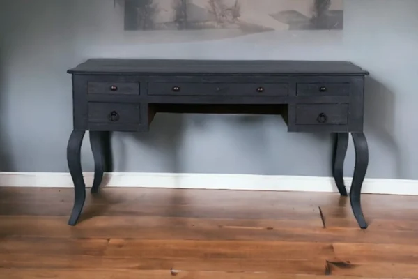Queen Anne Solid Wood French Dressing Table - Image 6