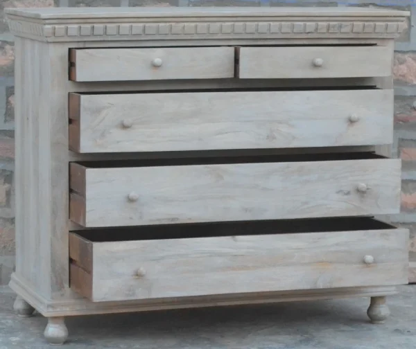 Coastal 5-Drawer Tall Dresser - Image 3