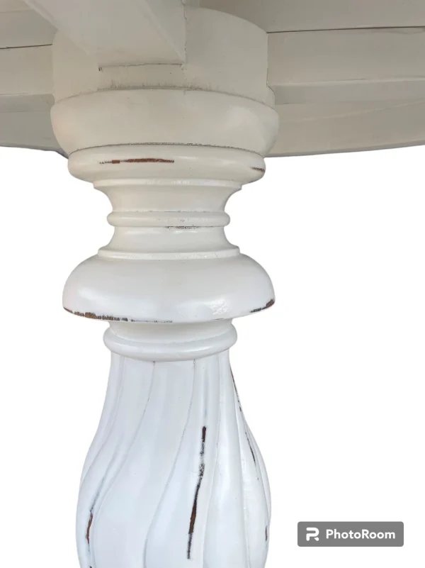 Shabby Chic Victorian Round Parlor Table - Image 5