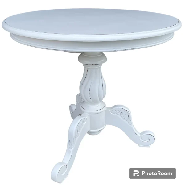 Shabby Chic Victorian Round Parlor Table - Image 3