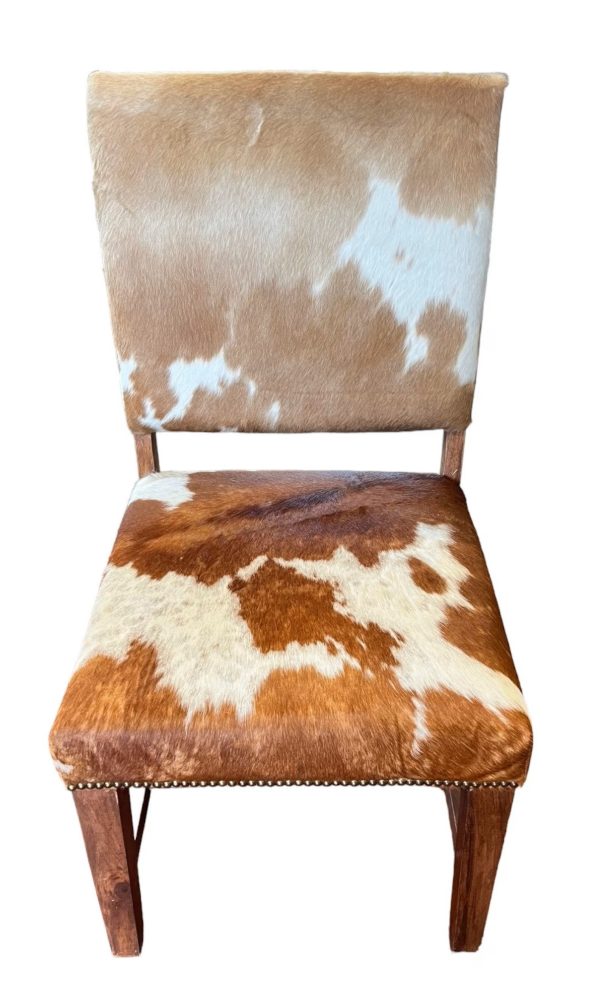 Set of 4 Southwestern Leather Dining Chairs - Image 2
