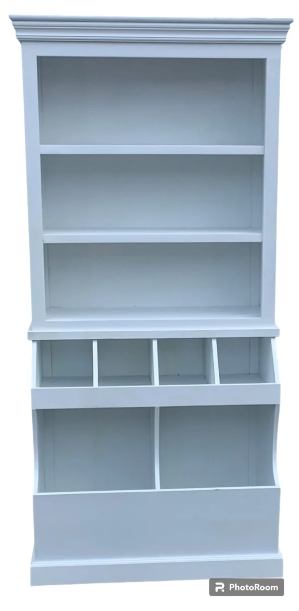 Mini General Store Tall White Kitchen Cupboard Hutch - Image 2