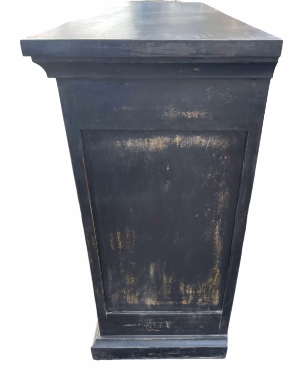 Old Farmhouse Distressed Black Entryway Console - Image 6