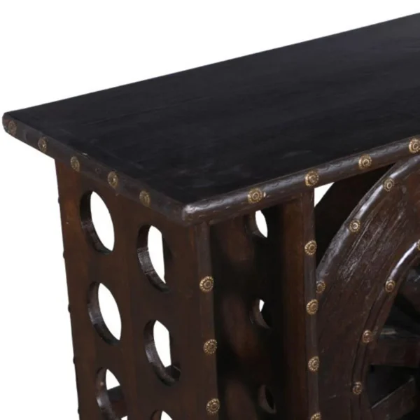 Southwestern Rustic Wagon Wheel Console - Image 3