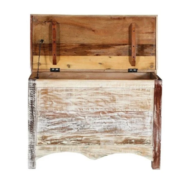 Mango Wood Blanket Storage Chest - Image 7