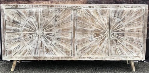 Coastal Boho 6' Sunburst Media Console - Image 2