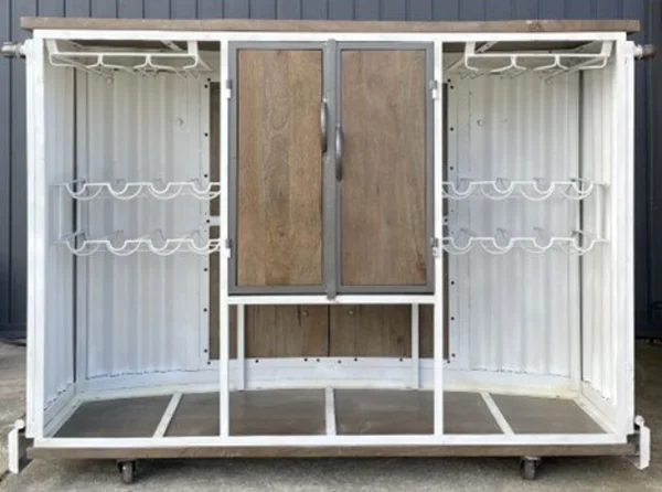 VW Indoor Outdoor Liquor Wine Bar Cabinet - Image 5