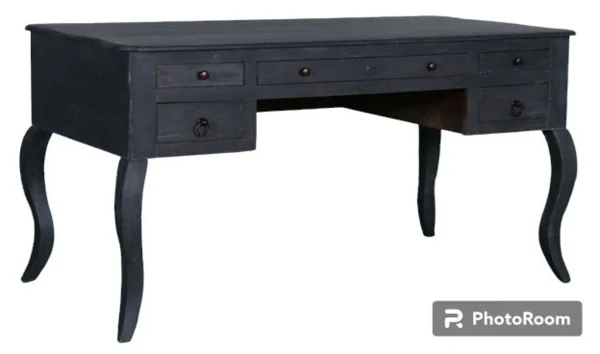 Queen Anne Solid Wood French Dressing Table - Image 2
