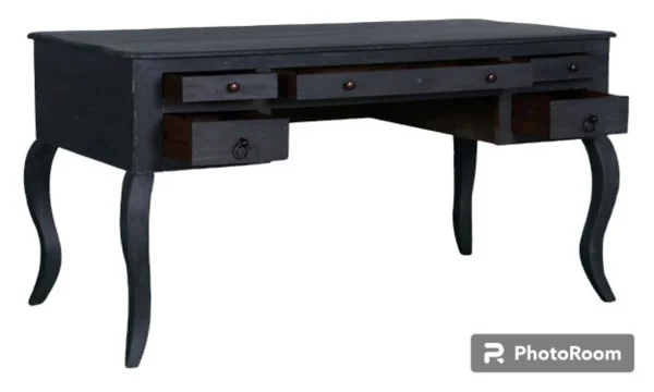 Queen Anne Solid Wood French Dressing Table - Image 3
