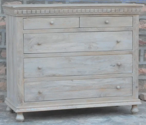 Coastal 5-Drawer Tall Dresser - Image 2