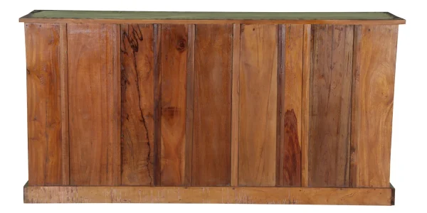 Country Farmhouse Sliding Shutter Media Console - Image 5