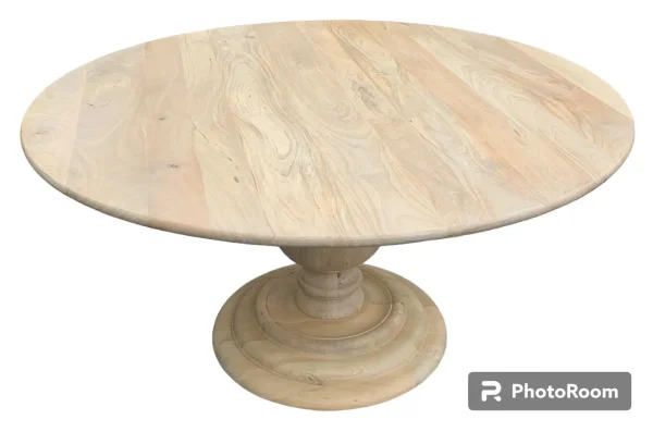 Coastal Farmhouse Round Dining Table - Image 2