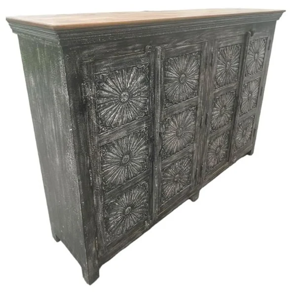 Modern Carved Flower Console - Image 3