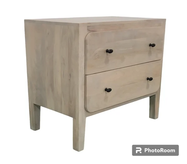 Pair of Coastal Mango Wood Nightstands - Image 3