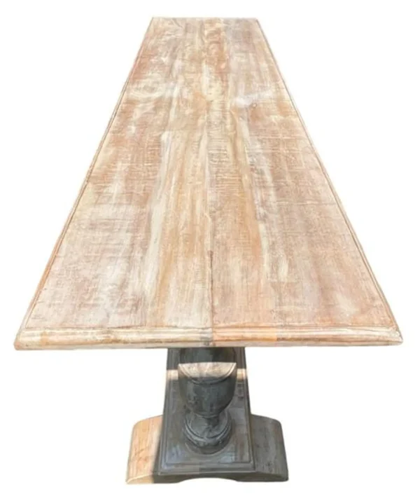 Coastal Double Pedestal Console Table - Image 5