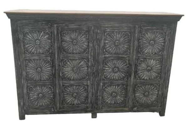 Modern Carved Flower Console - Image 2