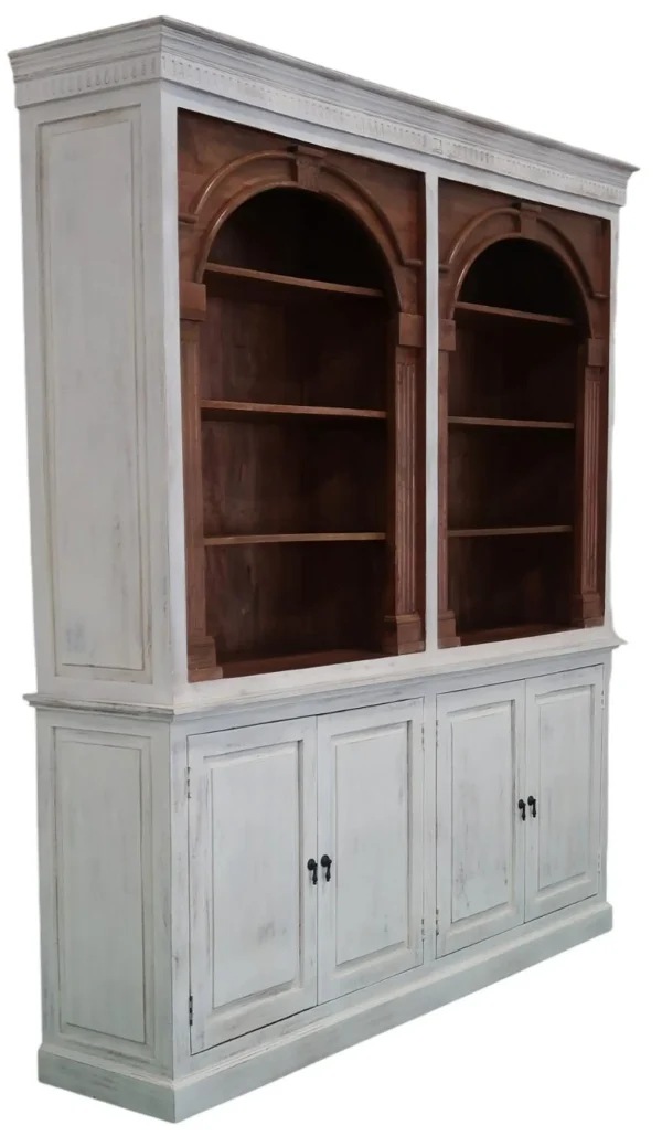 Classic Roman Door Double Arch Bookcase - Image 2