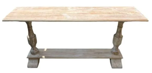 Coastal Double Pedestal Console Table - Image 6
